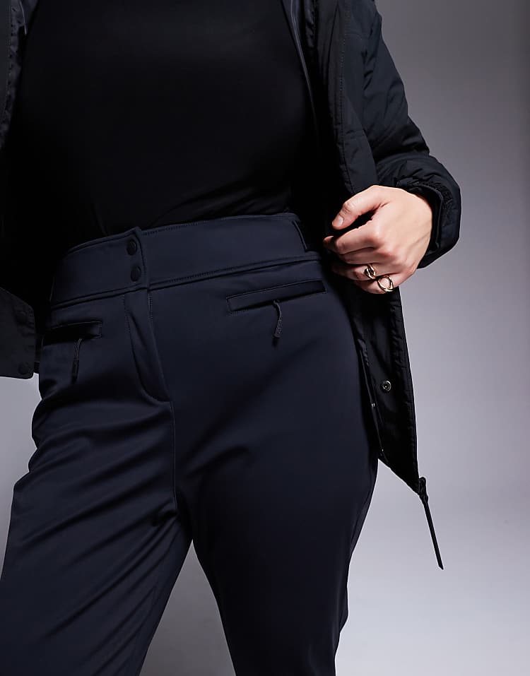 ASOS 4505 Curve Ski soft shell water repellent skinny ski pants in black