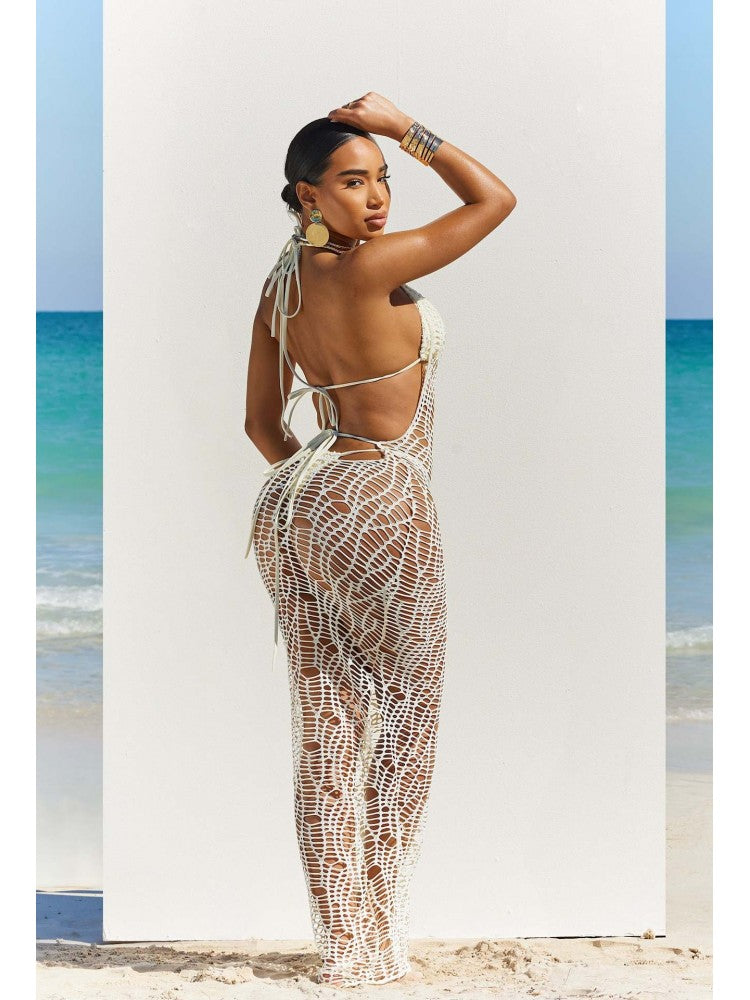 See Through High Rise Backless Bikinis 3 Piece Sets - HCWP