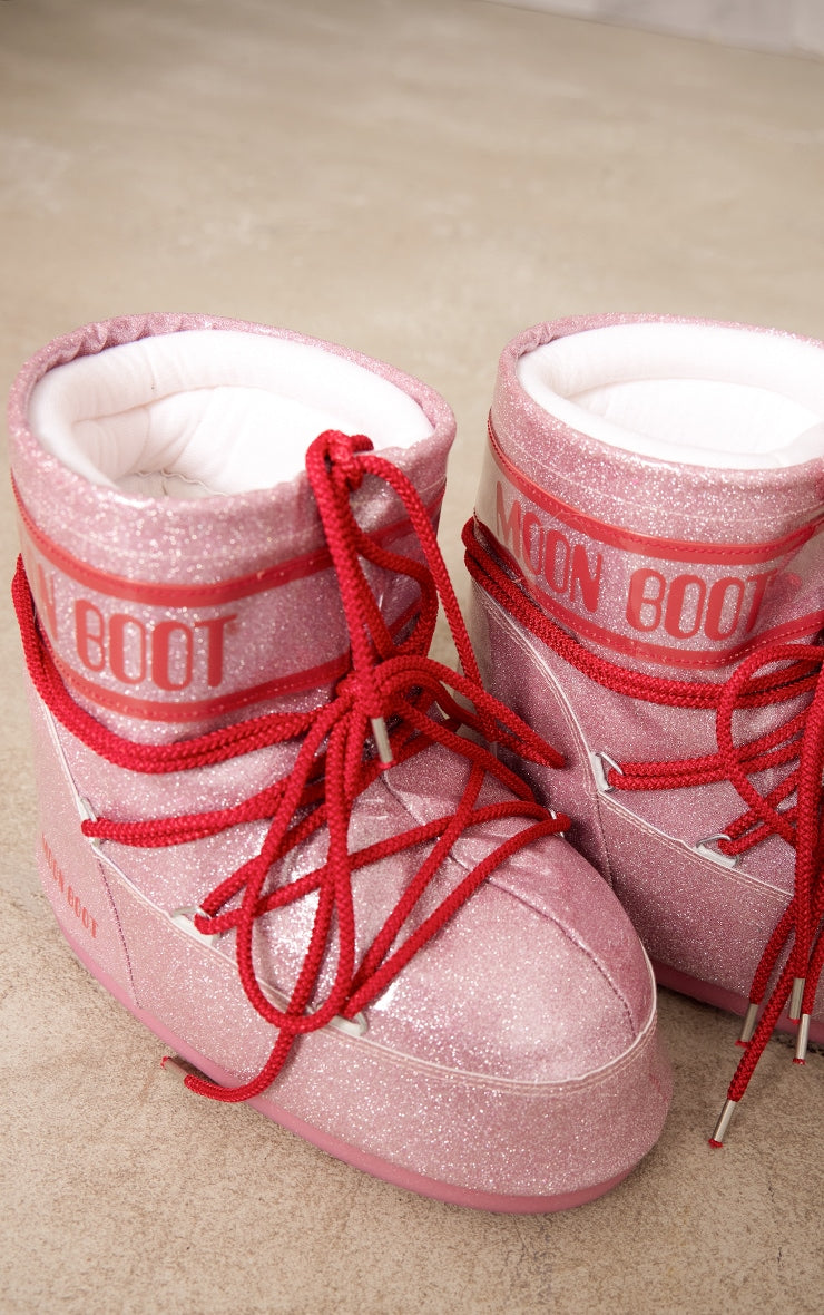 Pink Moon Boot Icon Low Glitter - HCWP
