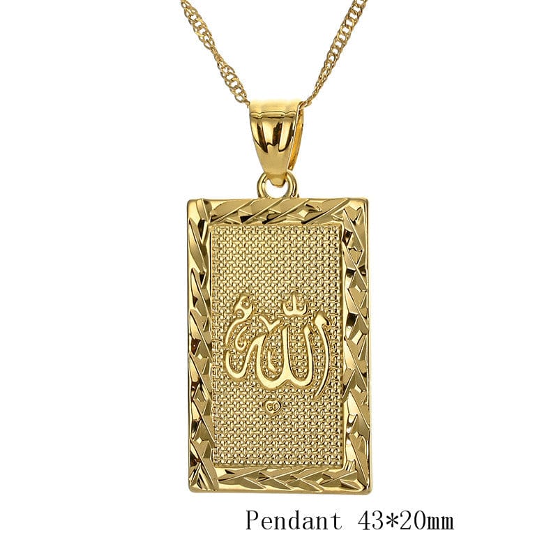 Africa Congo Algeria Map Pendant Necklace For Women Men Gold Color Copper Chain Necklaces Hiphop Style