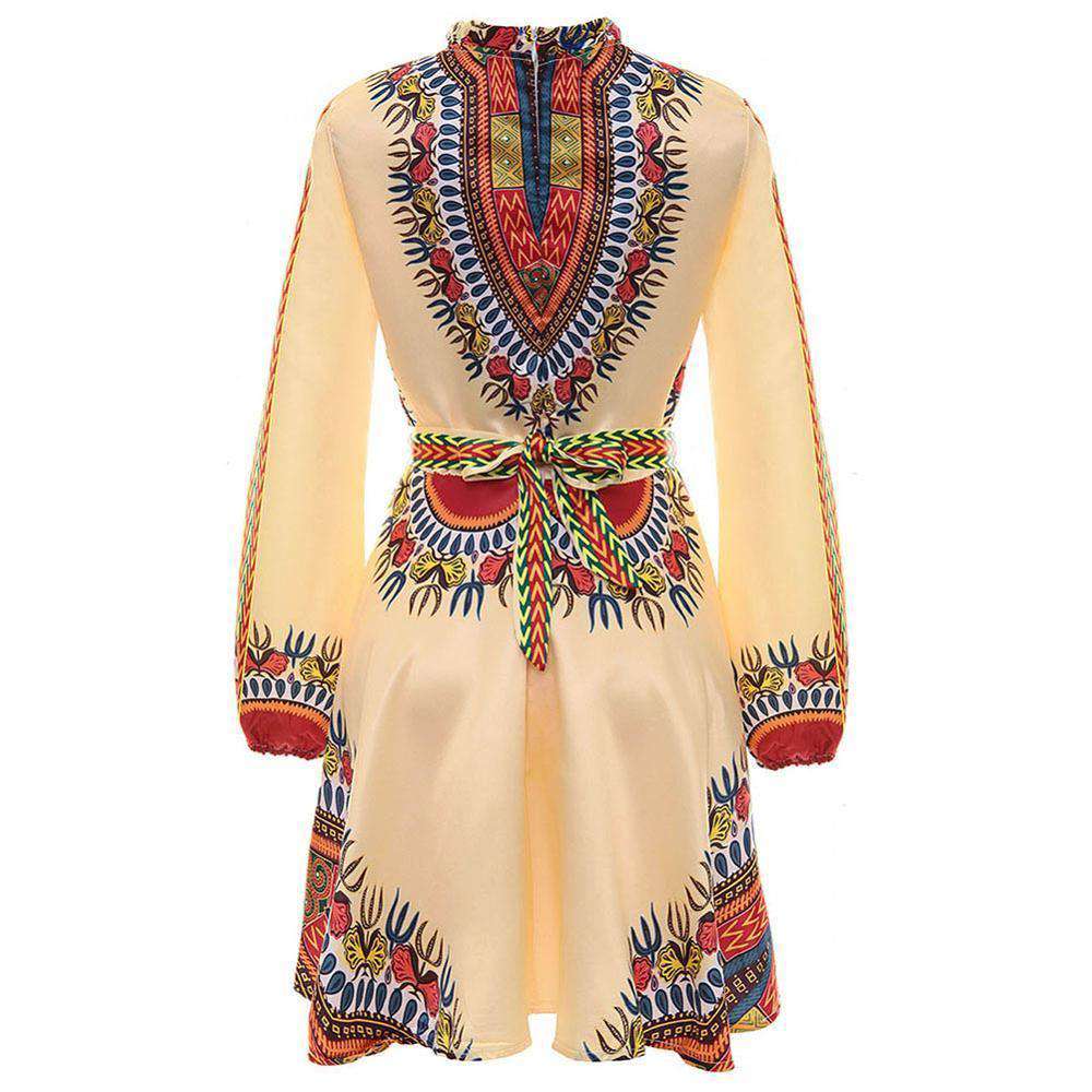 Dashiki Midi Formal Dress