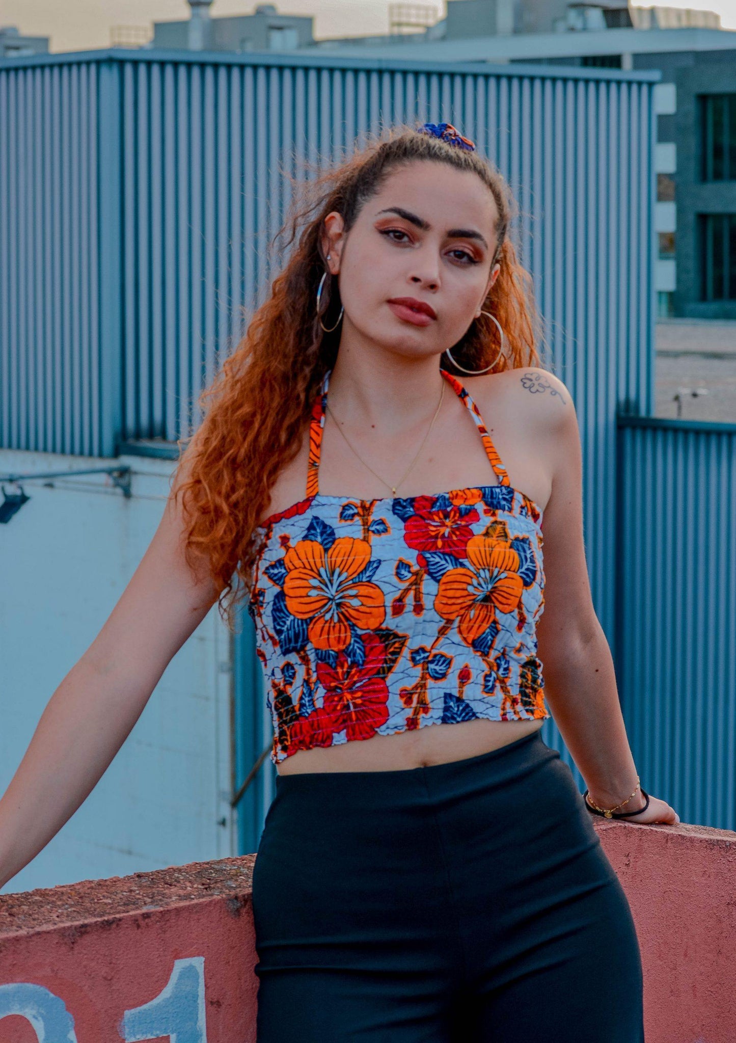 M'akoma Stretchy Fitaa Top