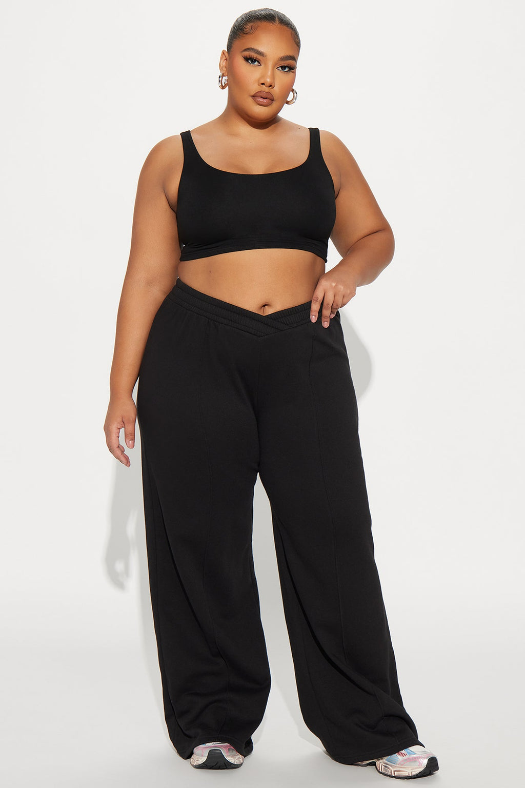 Cassandra Cross Over Lounge Pant - Heather Grey - HCWP 