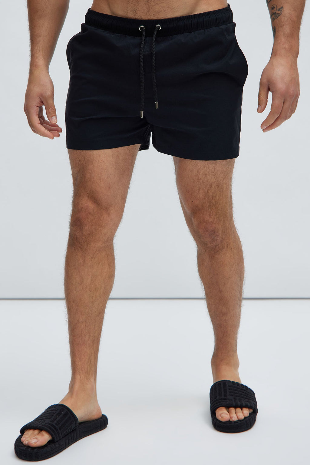 Montez Stretch Swim Trunk Short - Black - HCWP 