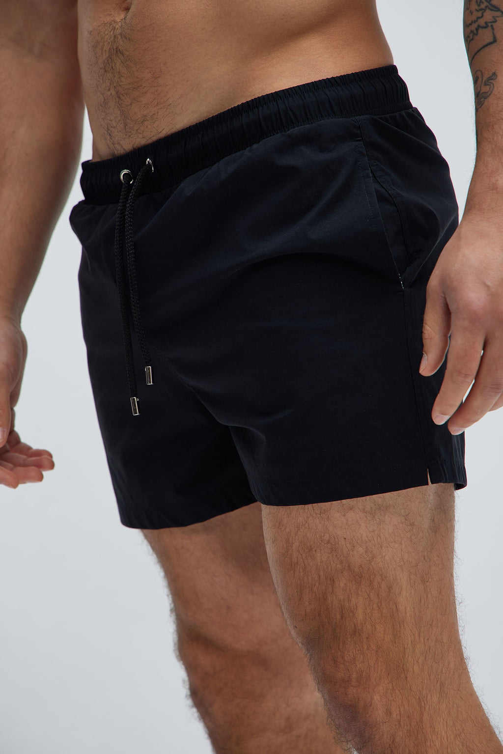 Montez Stretch Swim Trunk Short - Black - HCWP 