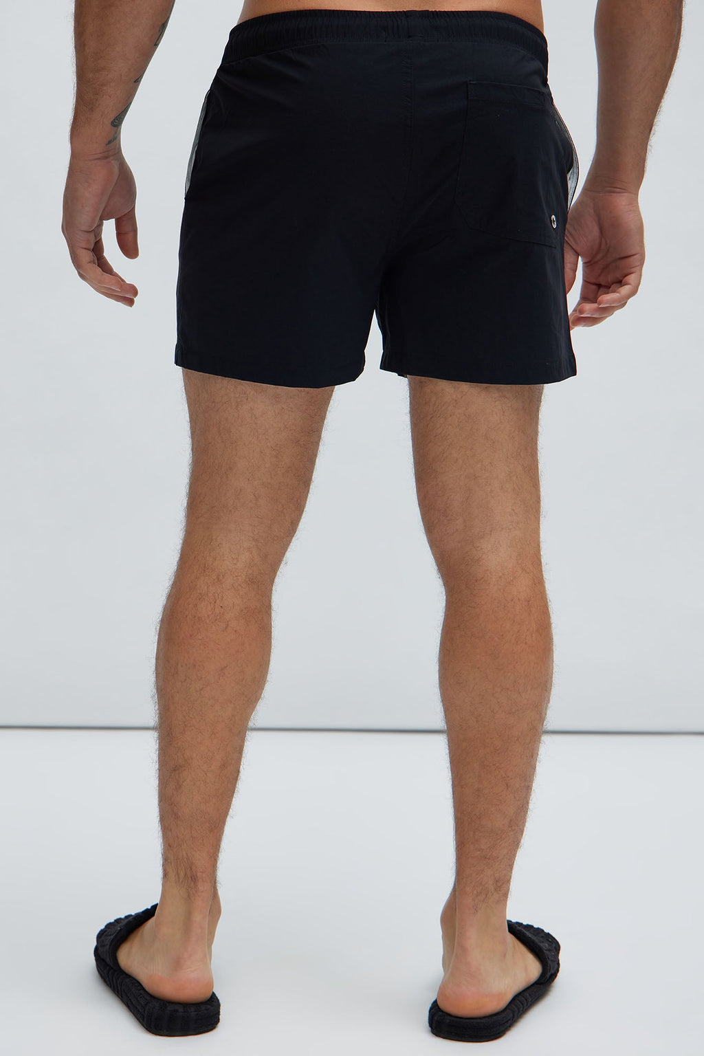 Montez Stretch Swim Trunk Short - Black - HCWP 