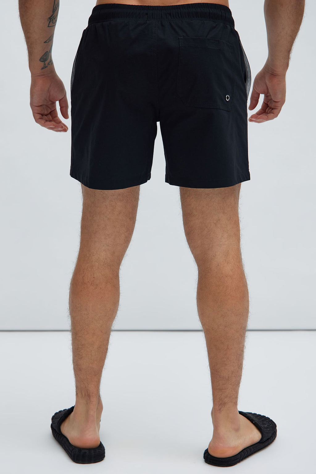 Montez Stretch Swim Trunk Mid - Black - HCWP 