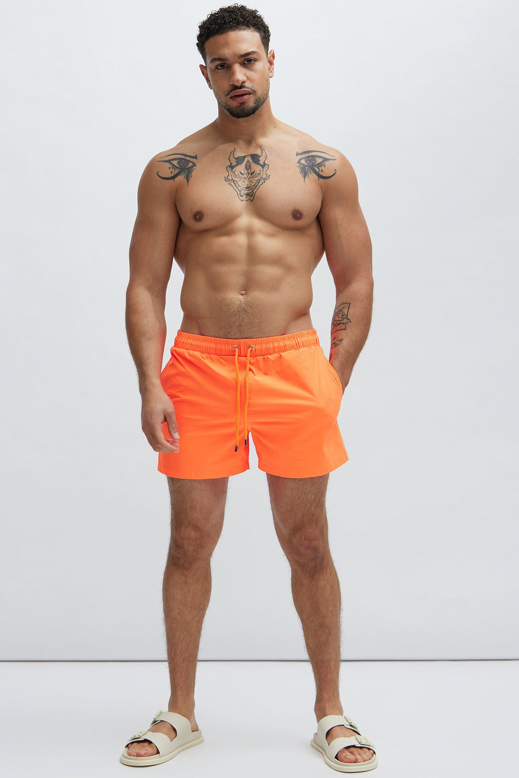 Montez Stretch Swim Trunk Short - Black - HCWP 