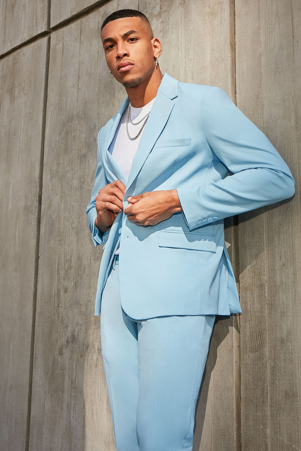 The Modern Stretch Suit Jacket - Blue - HCWP 