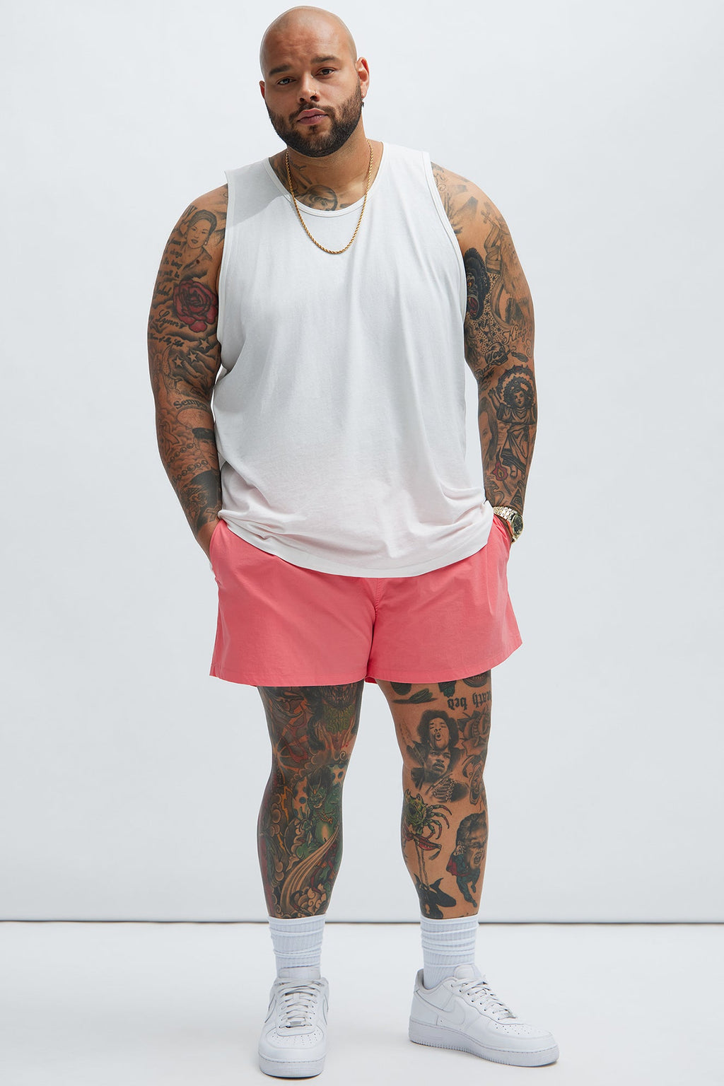 Montez Stretch Swim Trunk Short - Black - HCWP 