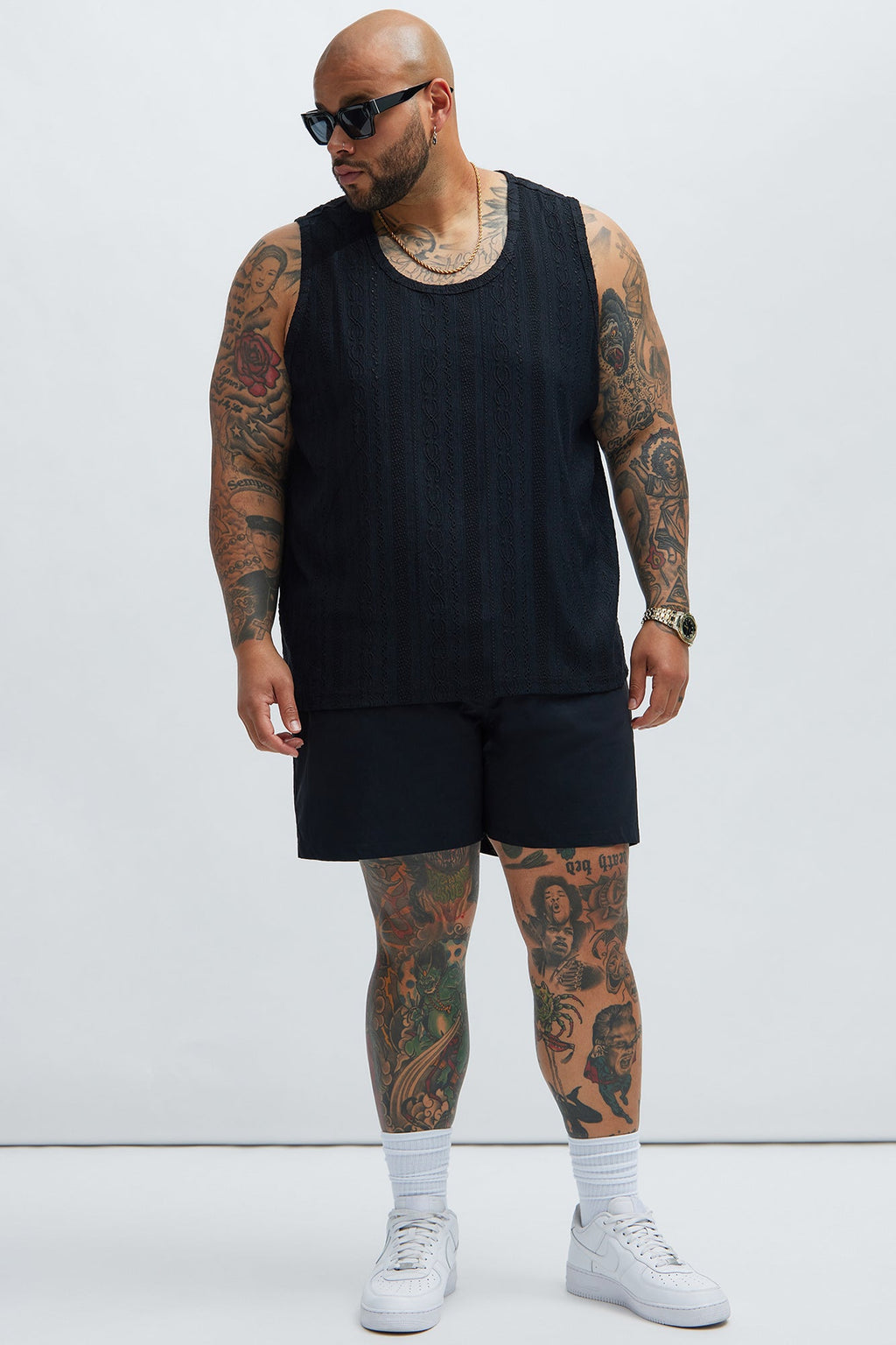 Montez Stretch Swim Trunk Mid - Black - HCWP 
