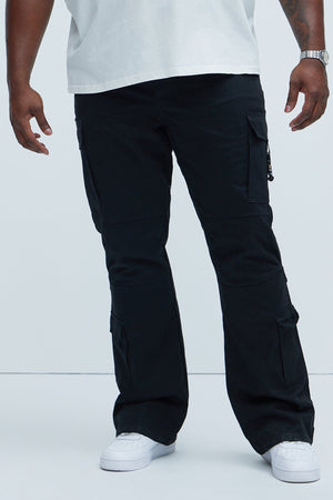 Nikko Slim Flare Pants - Black - HCWP 