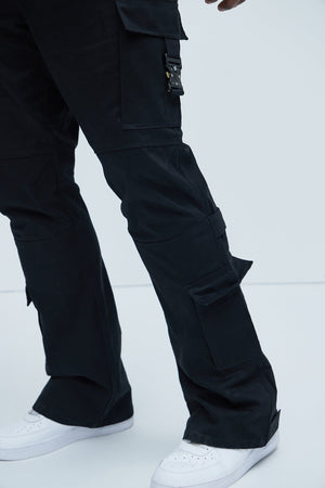 Nikko Slim Flare Pants - Black