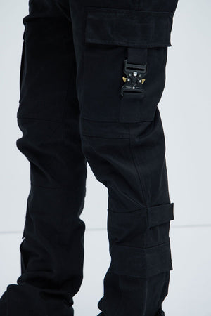Nikko Slim Flare Pants - Black - HCWP 