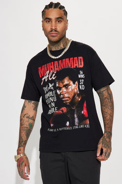 Muhammad Ali Rumble Short Sleeve Tee - Black - HCWP 