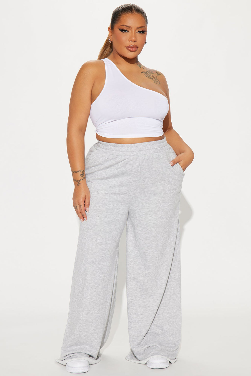 Fair Game Lounge Wide Leg Pant - Black - HCWP 