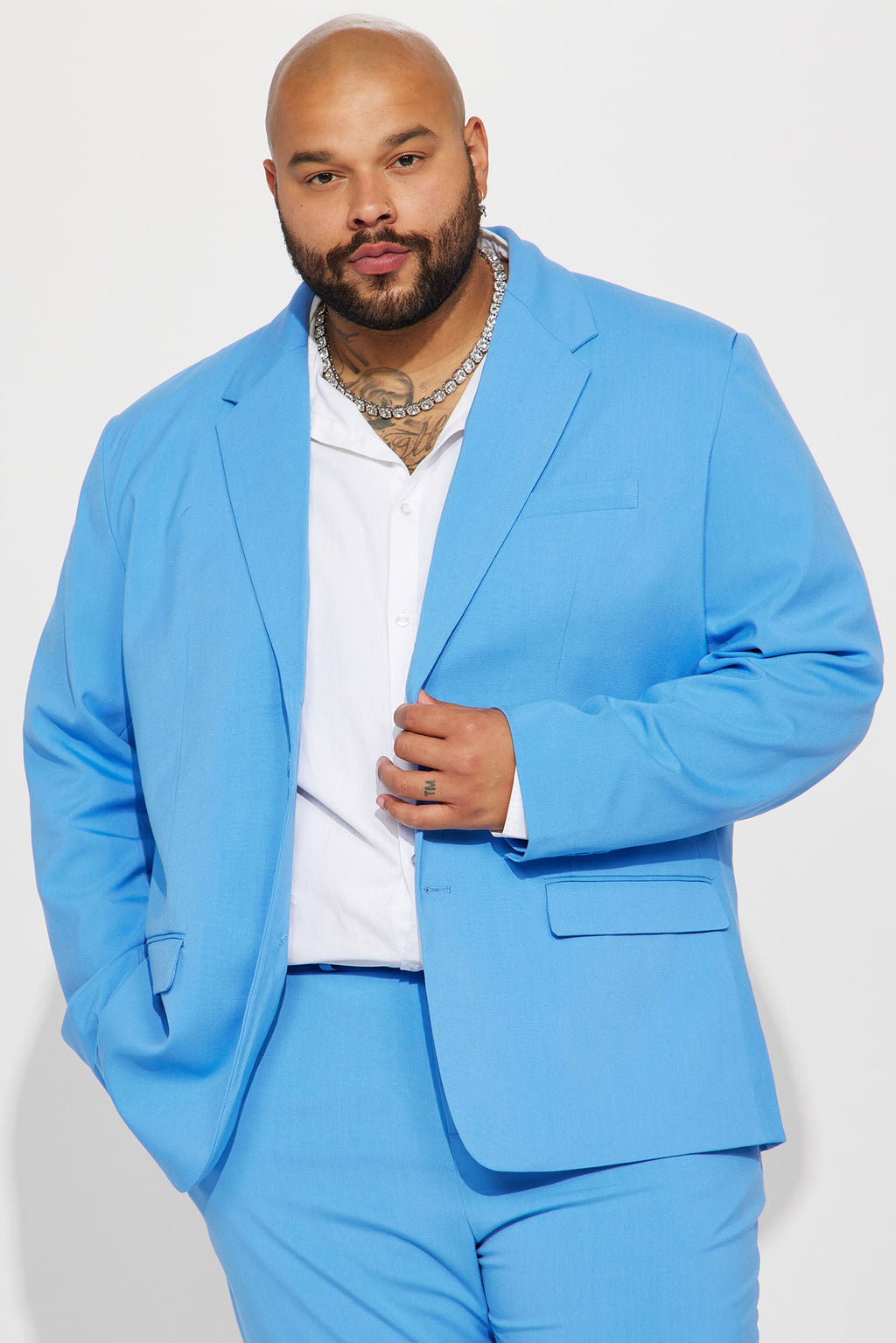 The Modern Stretch Suit Jacket - Blue - HCWP 