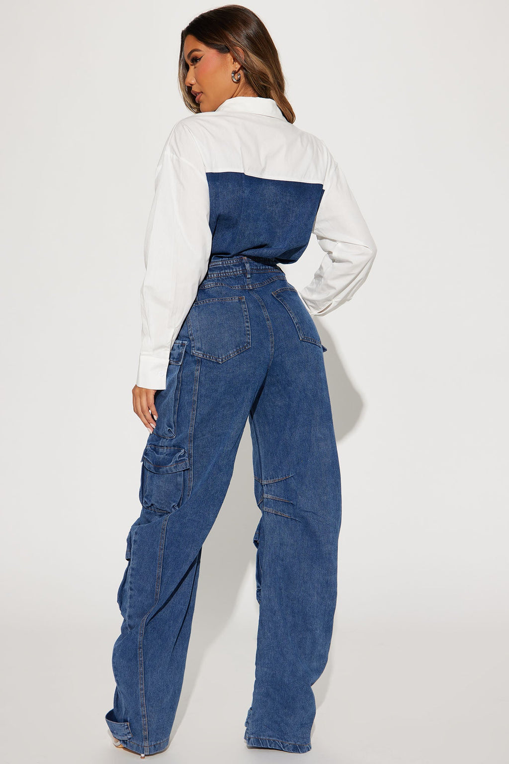 If You Want To Denim Jumpsuit - Medium Wash - HCWP 