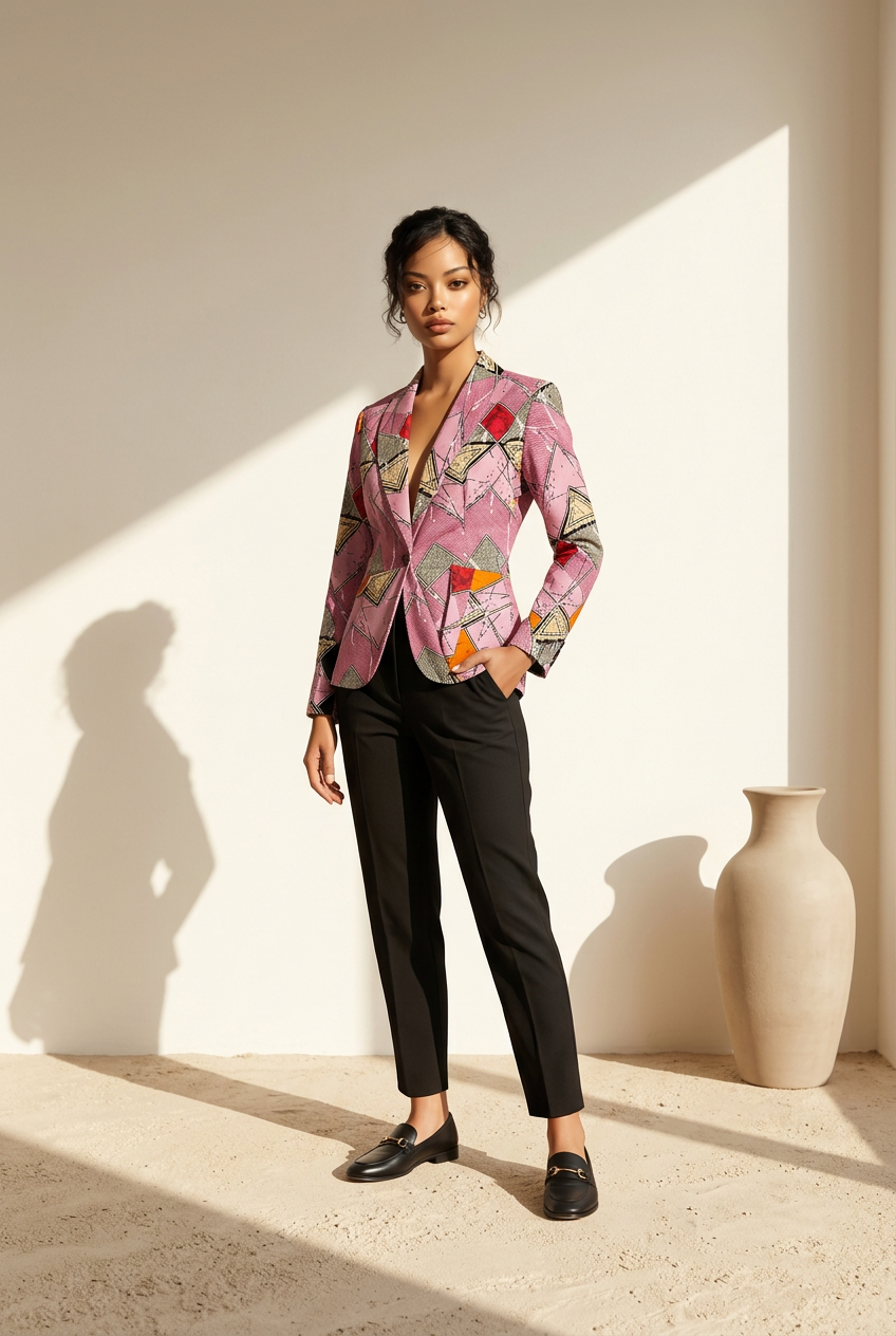 HCWP 03 African Print Blazer