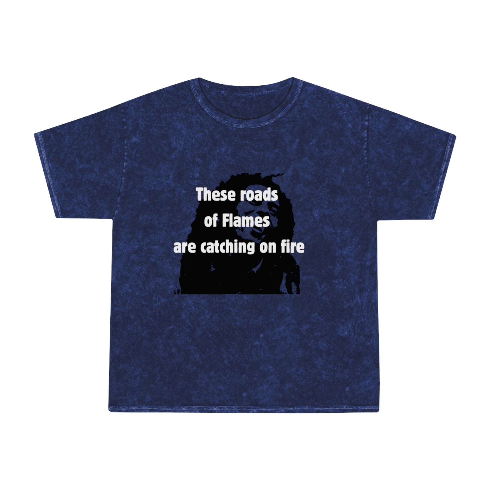 Roads of Flames Unisex Mineral Wash T-Shirt - HCWP