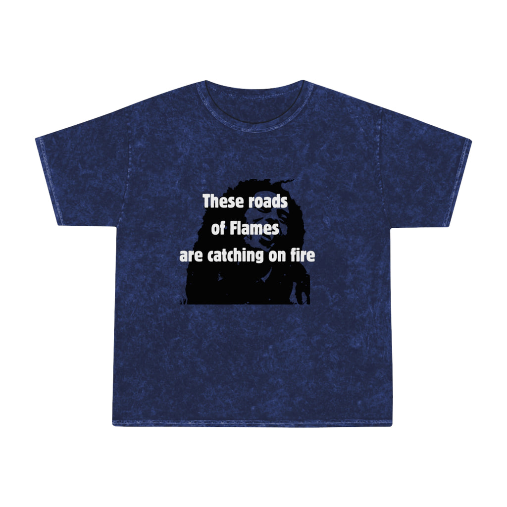 Roads of Flames Unisex Mineral Wash T-Shirt - HCWP 