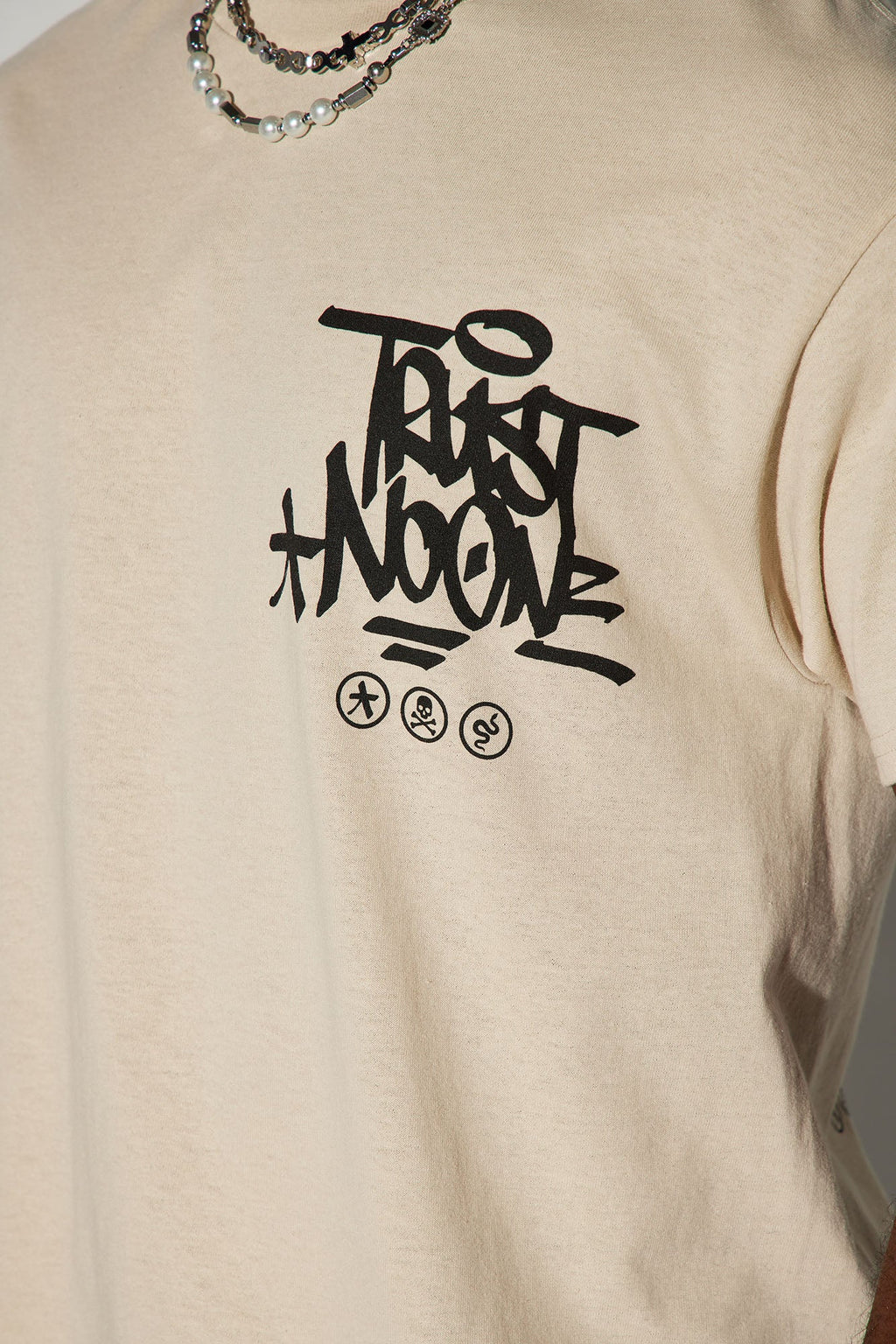 Beware Of Snakes Short Sleeve Tee - Tan - HCWP 