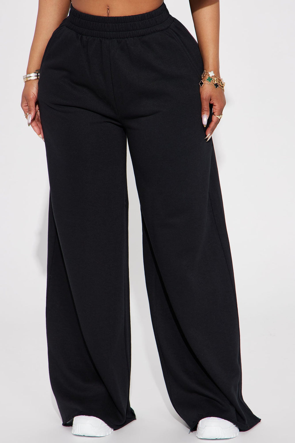Fair Game Lounge Wide Leg Pant - Black - HCWP 