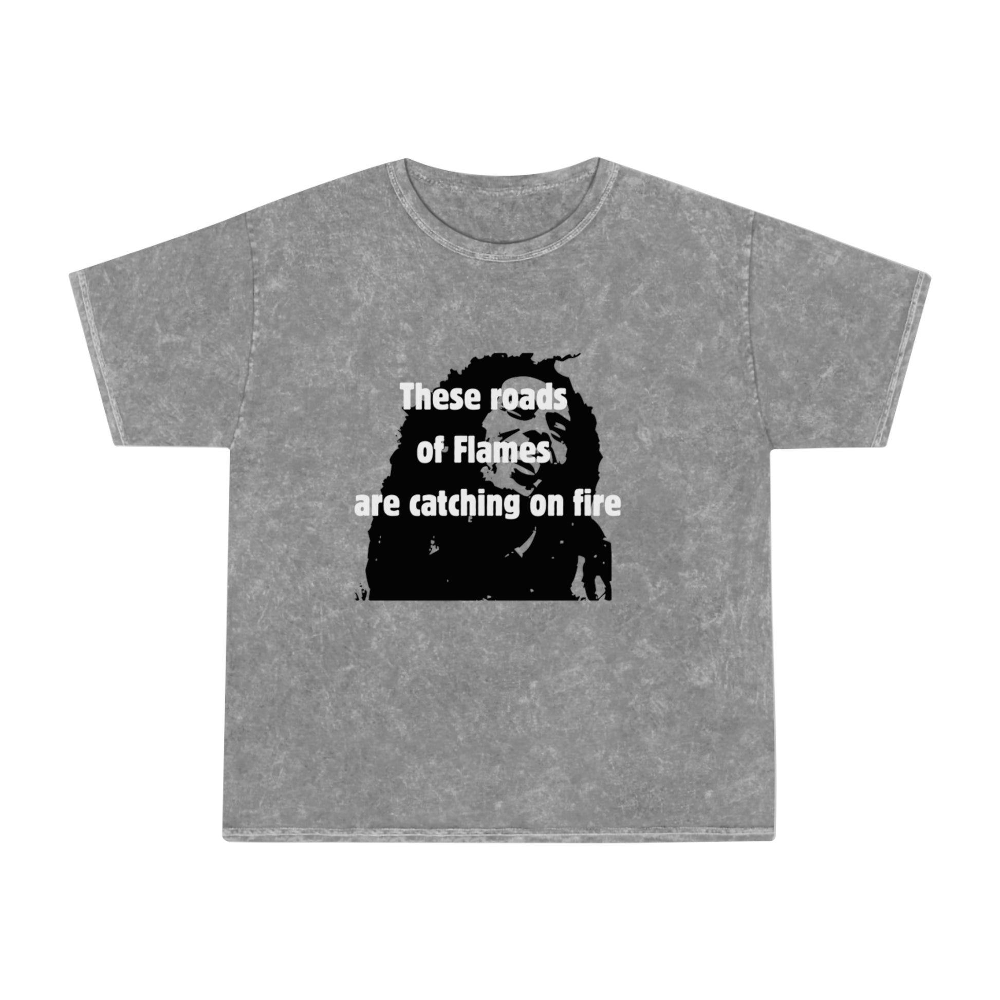 Roads of Flames Unisex Mineral Wash T-Shirt - HCWP