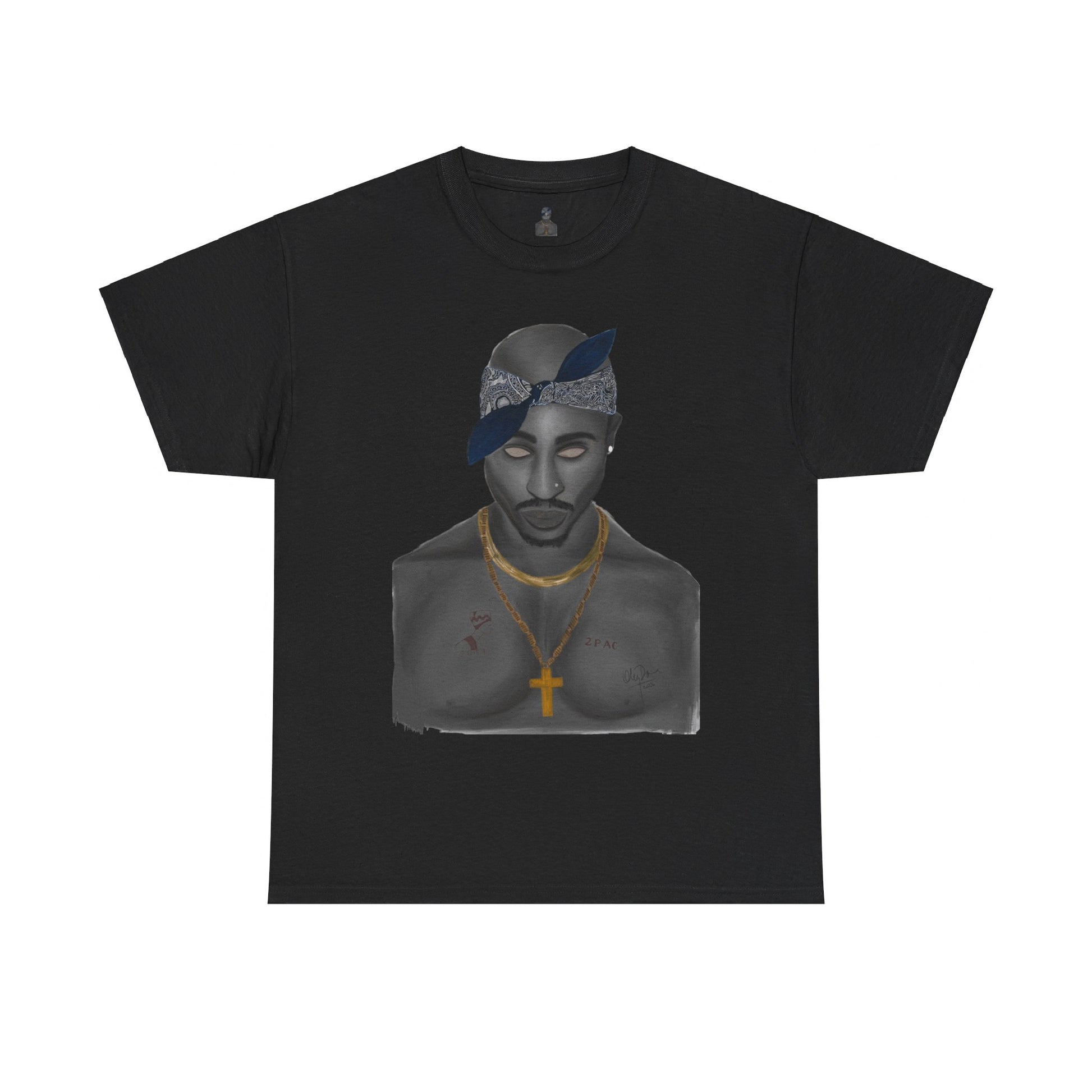 2 Pac T-shirt painted by Oleg Dave - HCWP