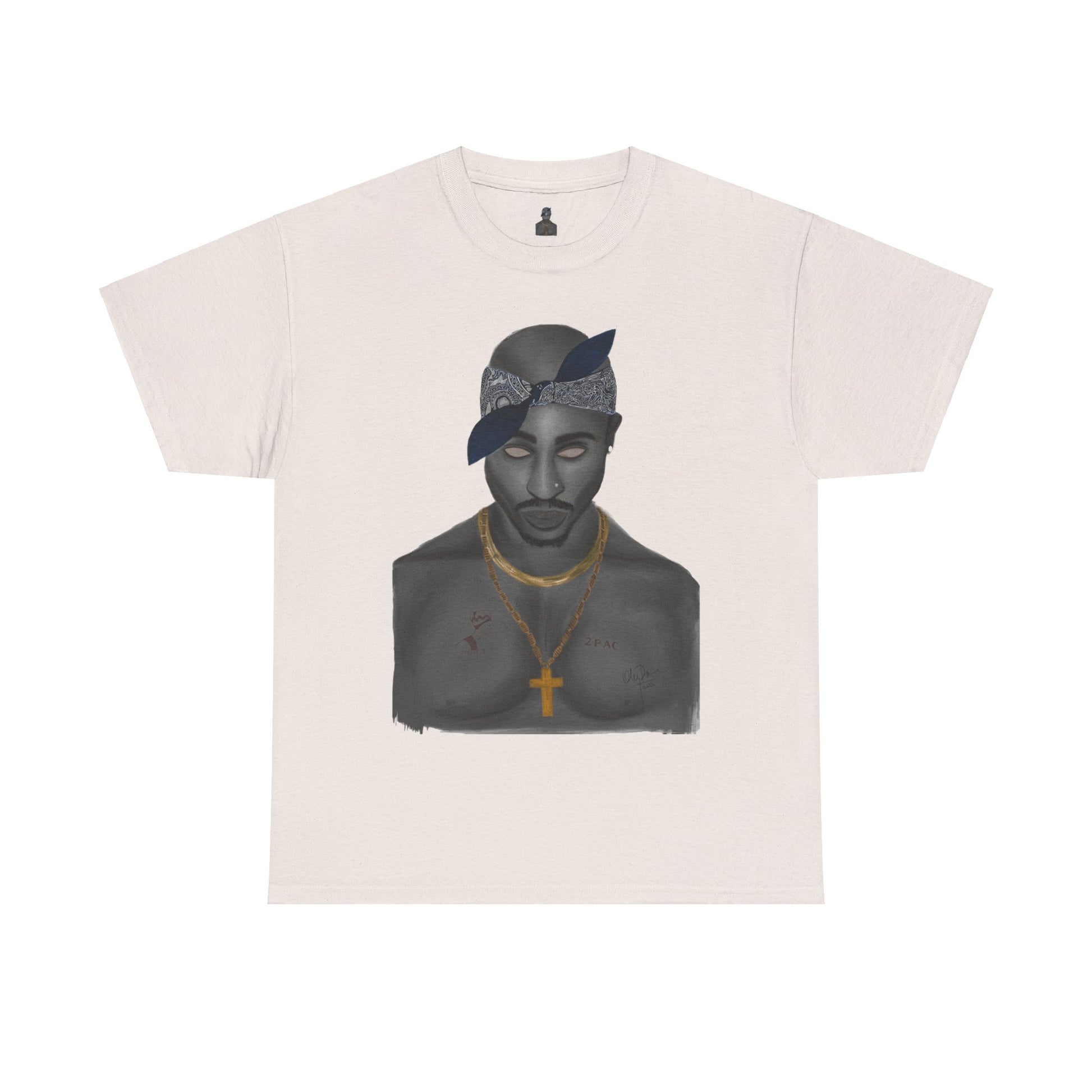 2 Pac T-shirt painted by Oleg Dave - HCWP