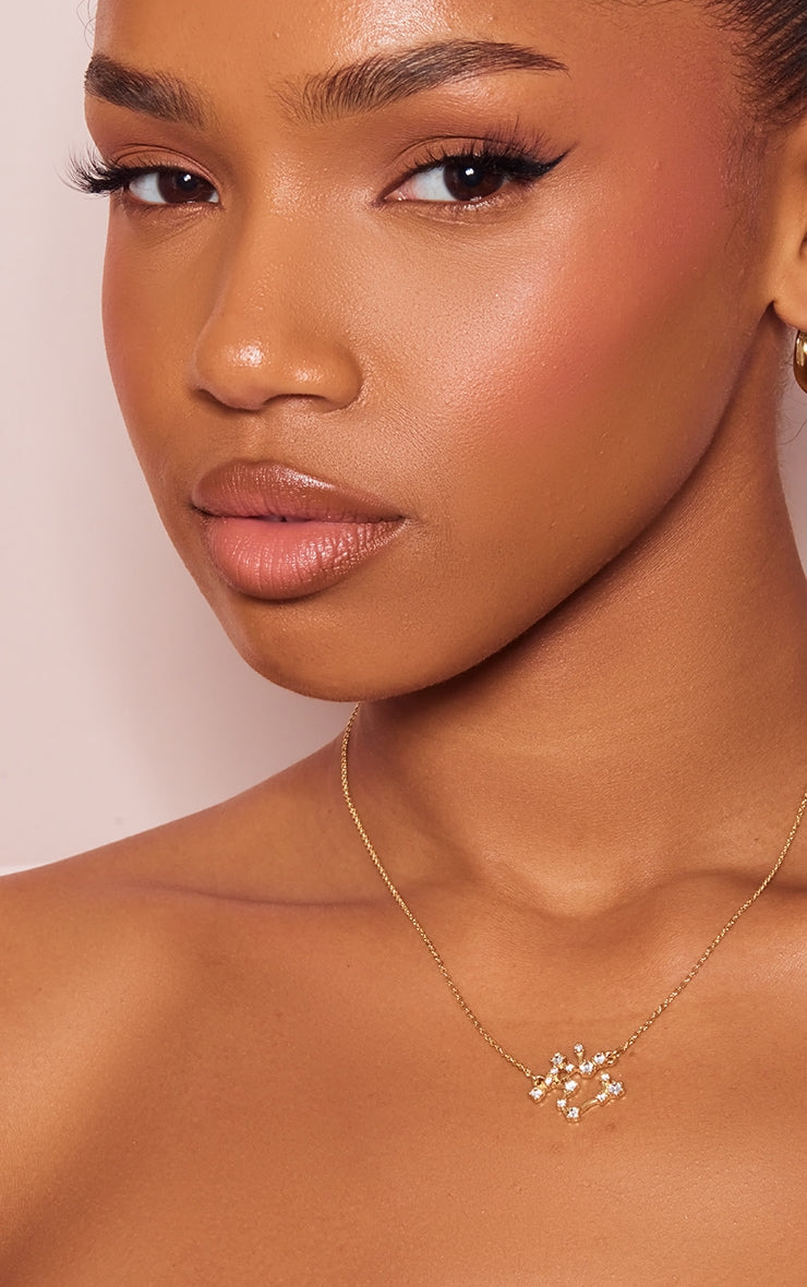 Gold Plated Leo Celestial Necklace - HCWP 
