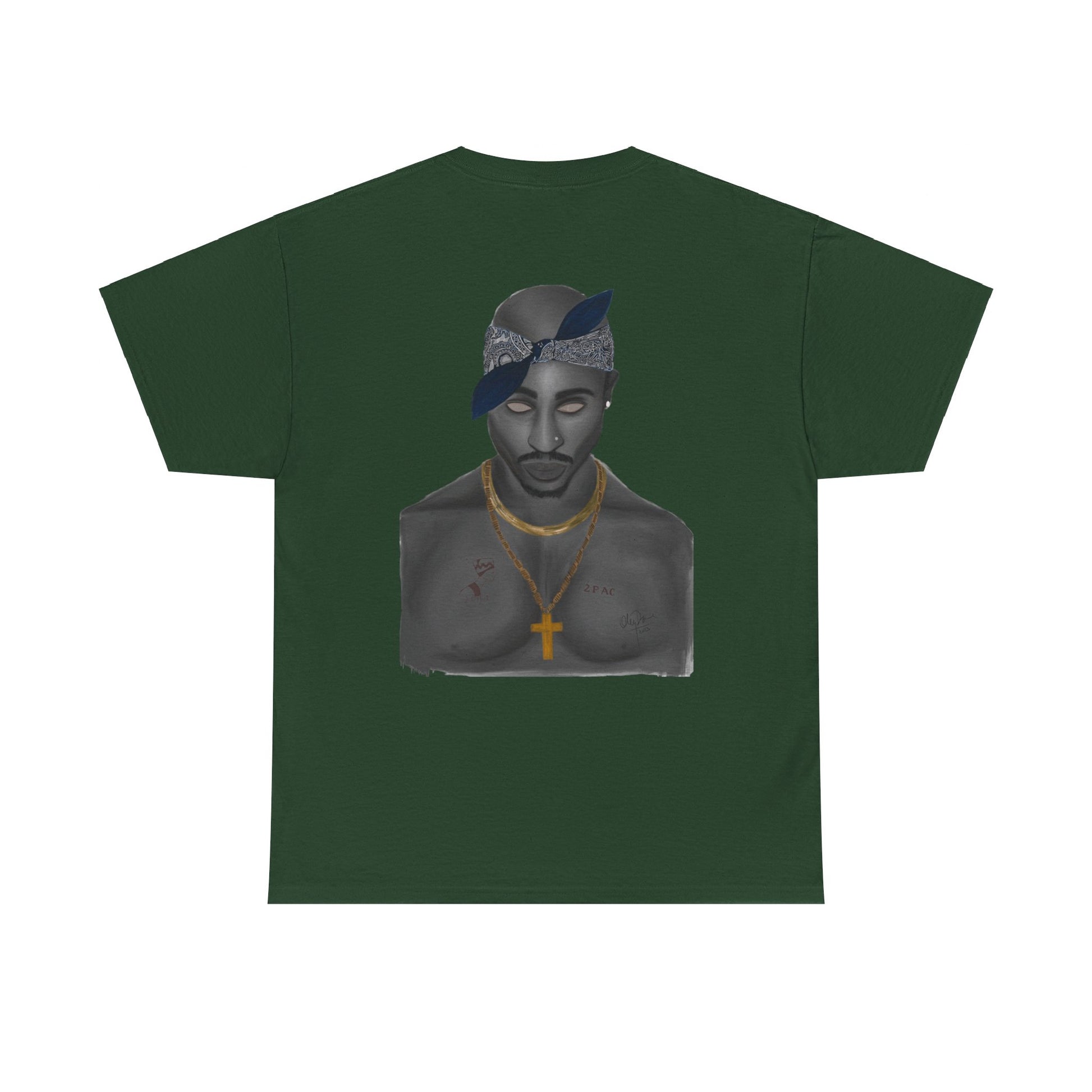2 Pac T-shirt painted by Oleg Dave - HCWP