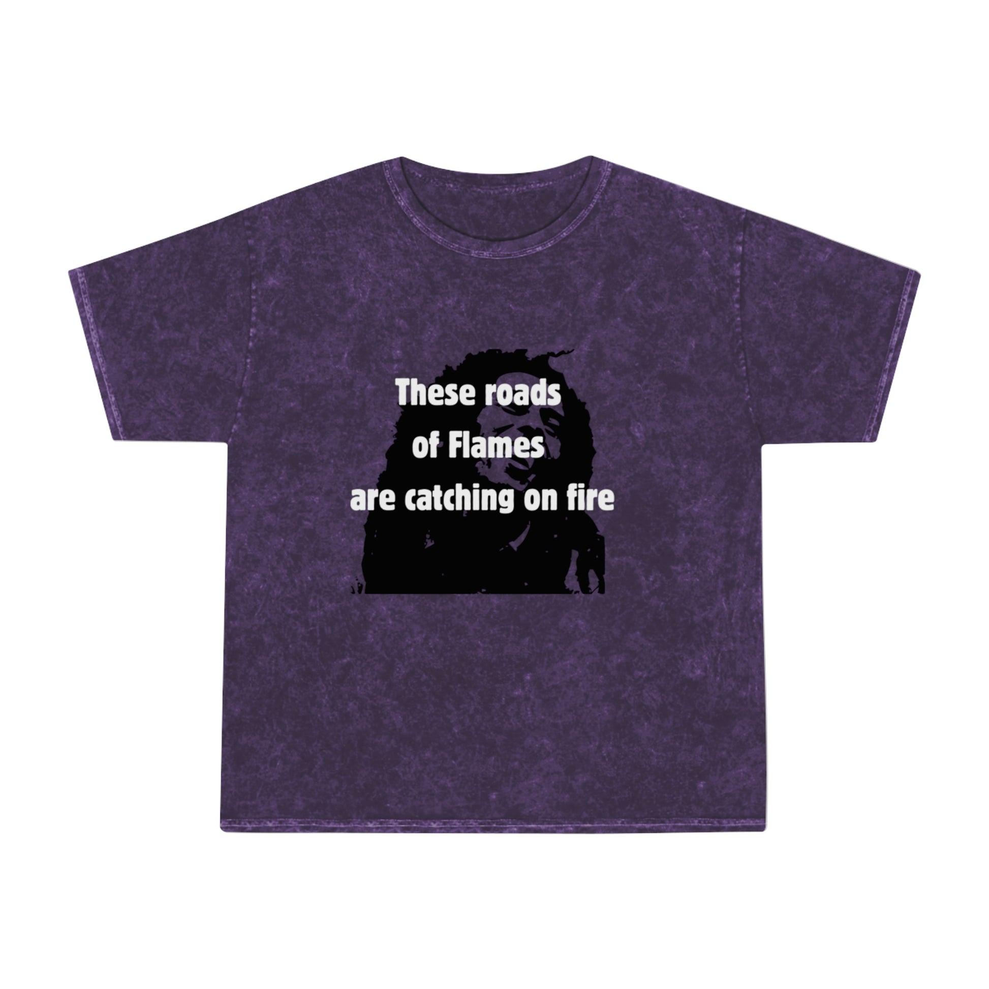 Roads of Flames Unisex Mineral Wash T-Shirt - HCWP