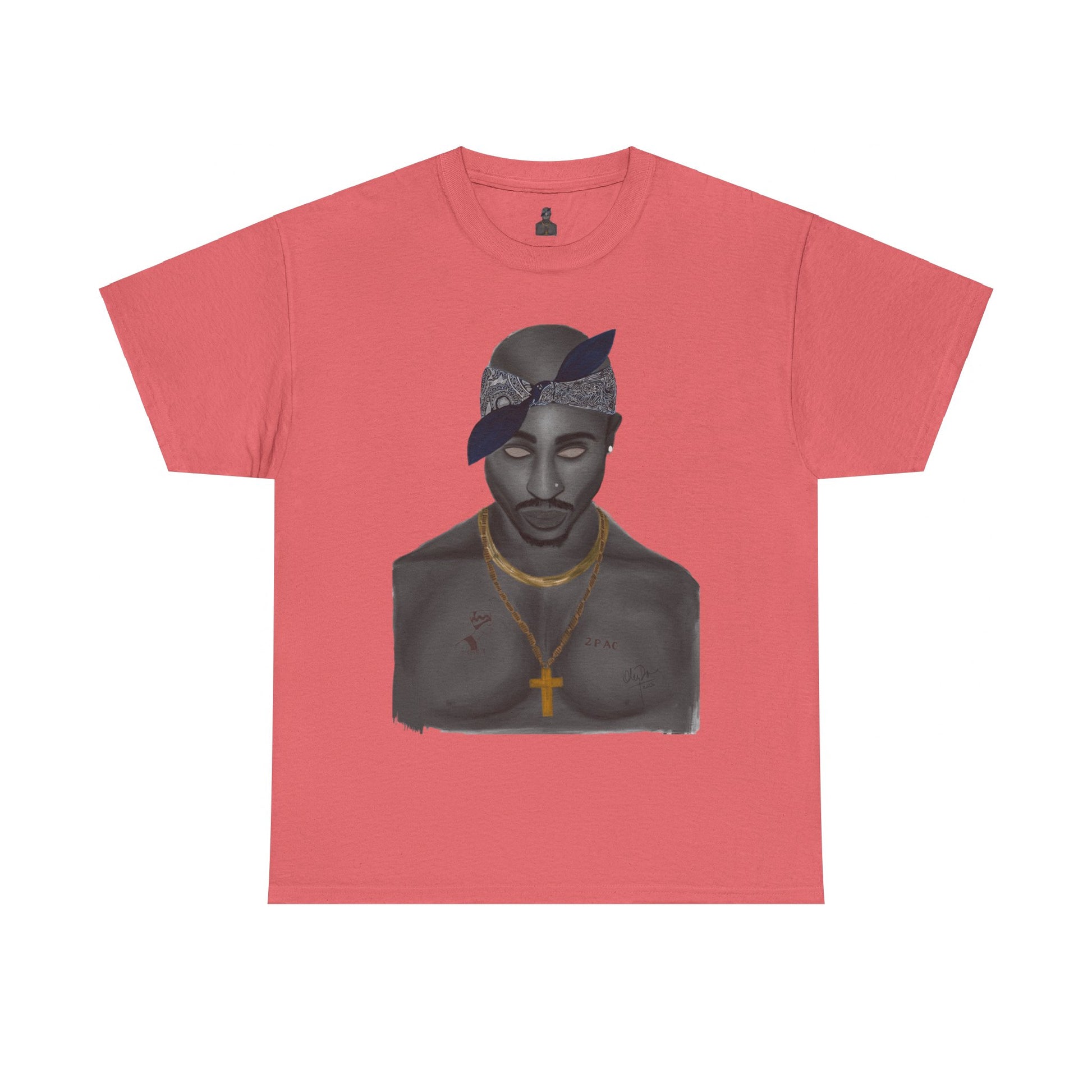 2 Pac T-shirt painted by Oleg Dave - HCWP