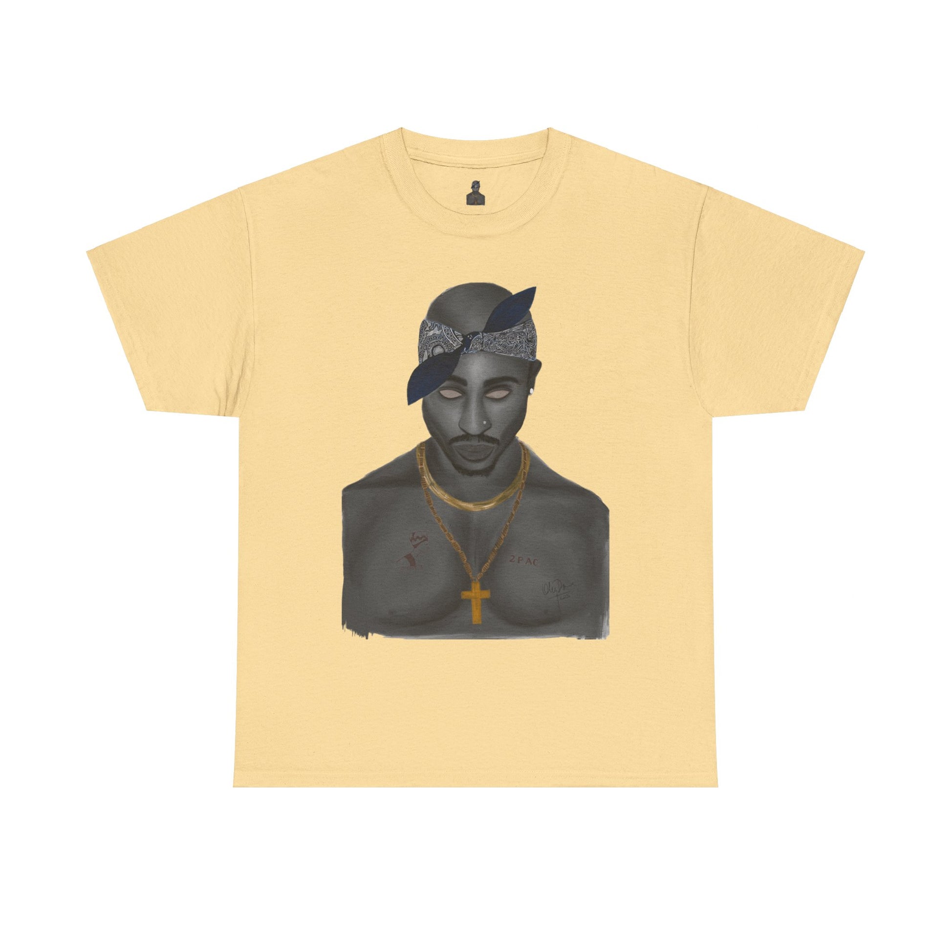 2 Pac T-shirt painted by Oleg Dave - HCWP