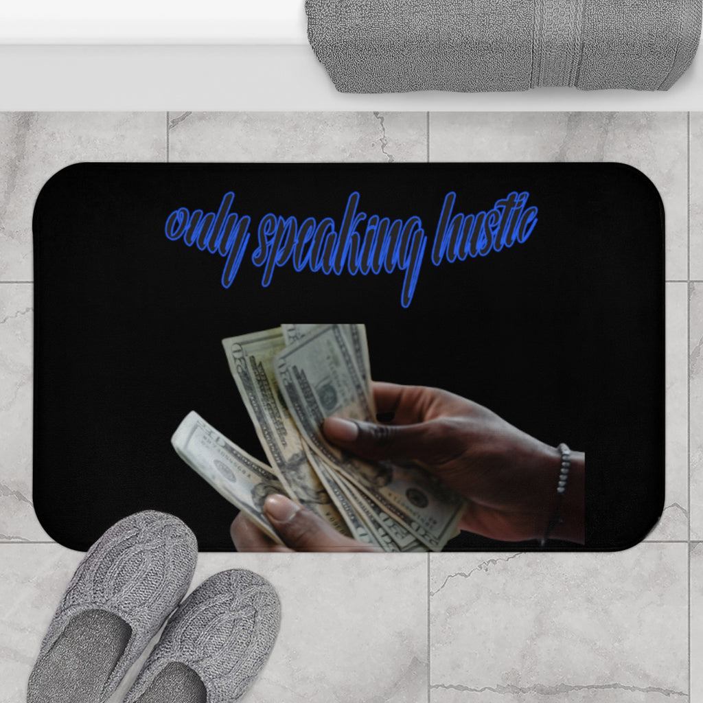 Only speaking Hustle Bath Mat - HCWP 