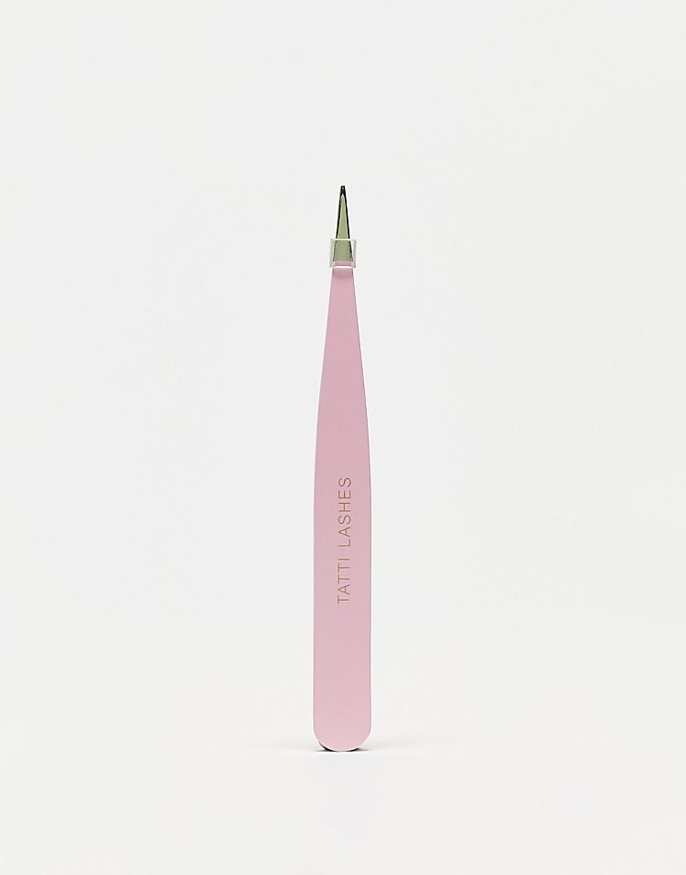 Tatti Lashes Pointed Tweezers - Pink