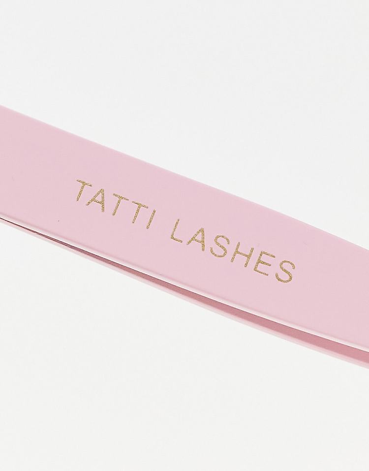 Tatti Lashes Pointed Tweezers - Pink