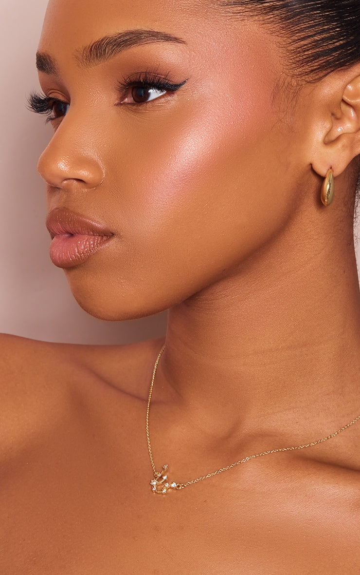 Gold Plated Libra Celestial Necklace - HCWP 