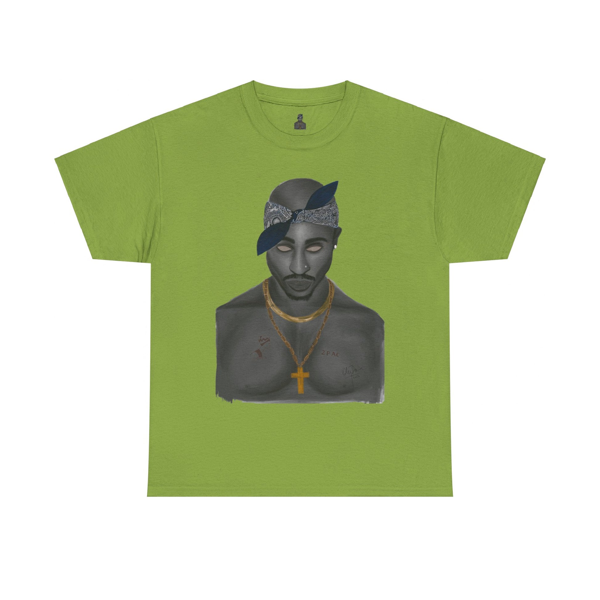2 Pac T-shirt painted by Oleg Dave - HCWP
