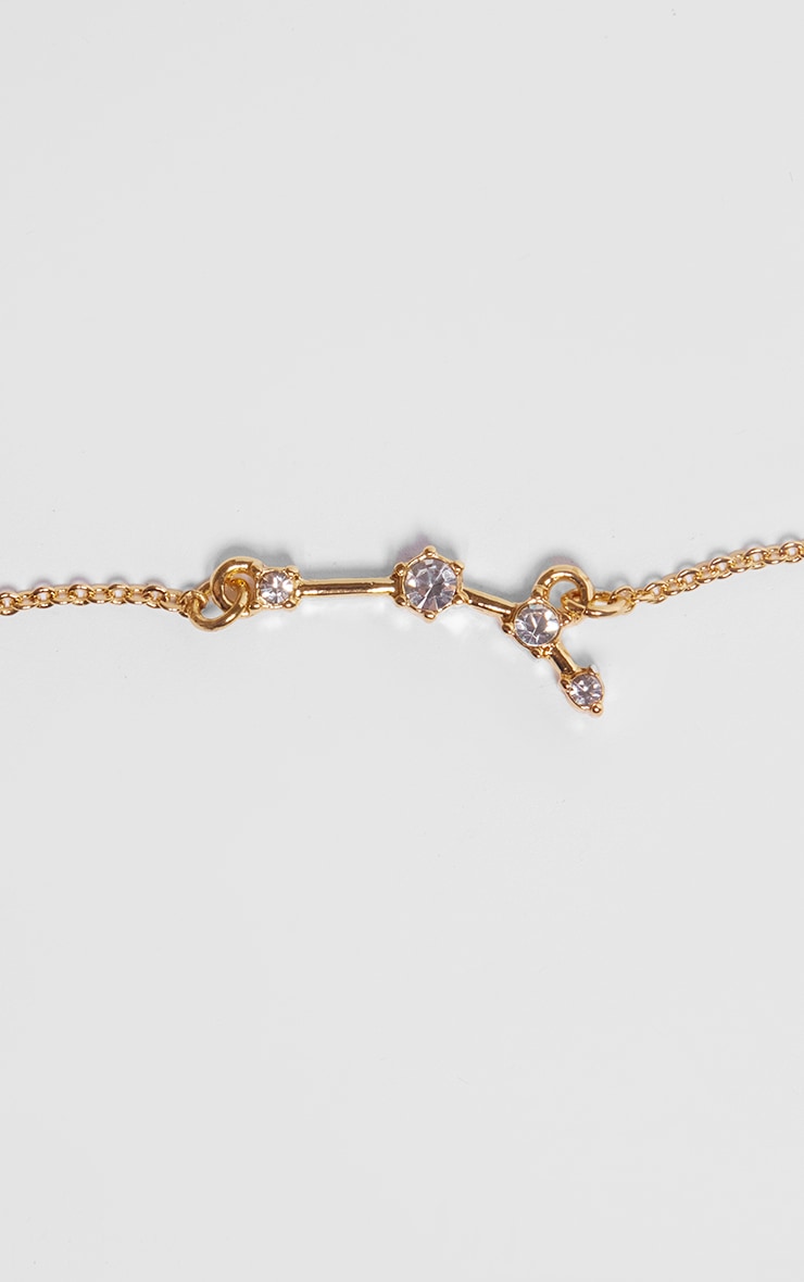 Gold Plated Gemini Celestial Necklace - HCWP 