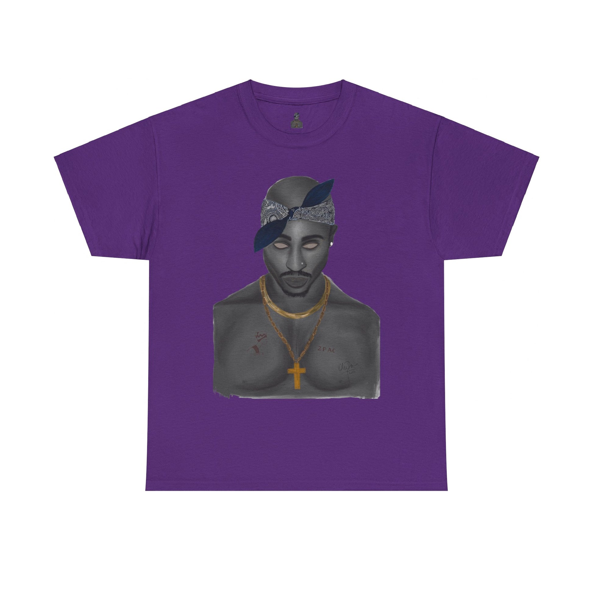 2 Pac T-shirt painted by Oleg Dave - HCWP