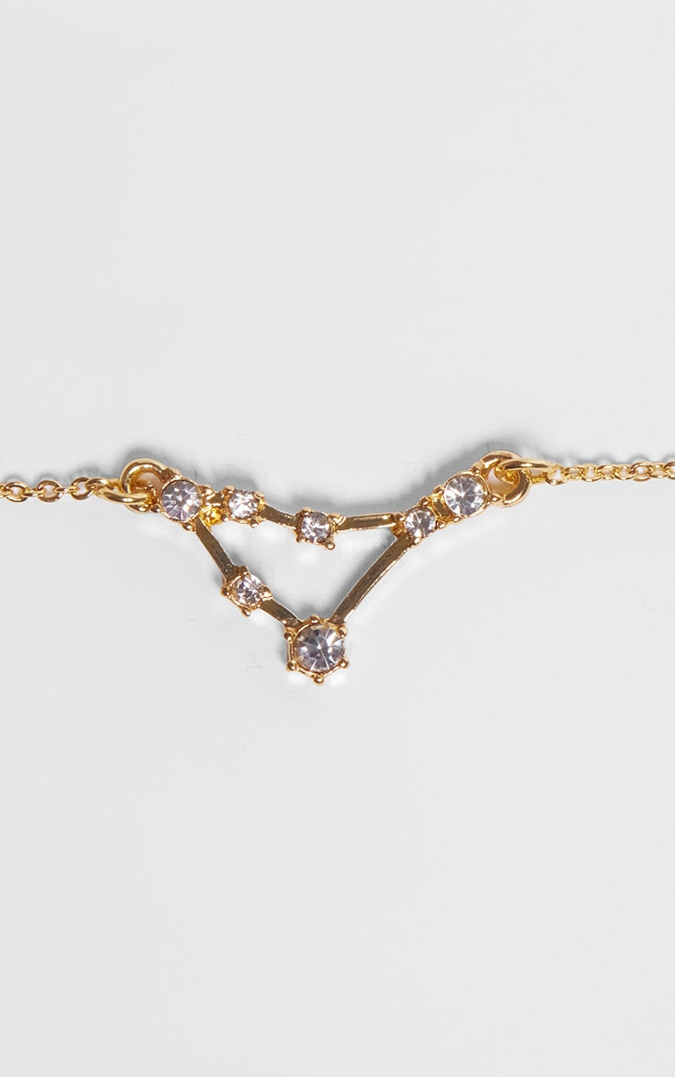 Gold Plated Pisces Celestial Necklace - HCWP 