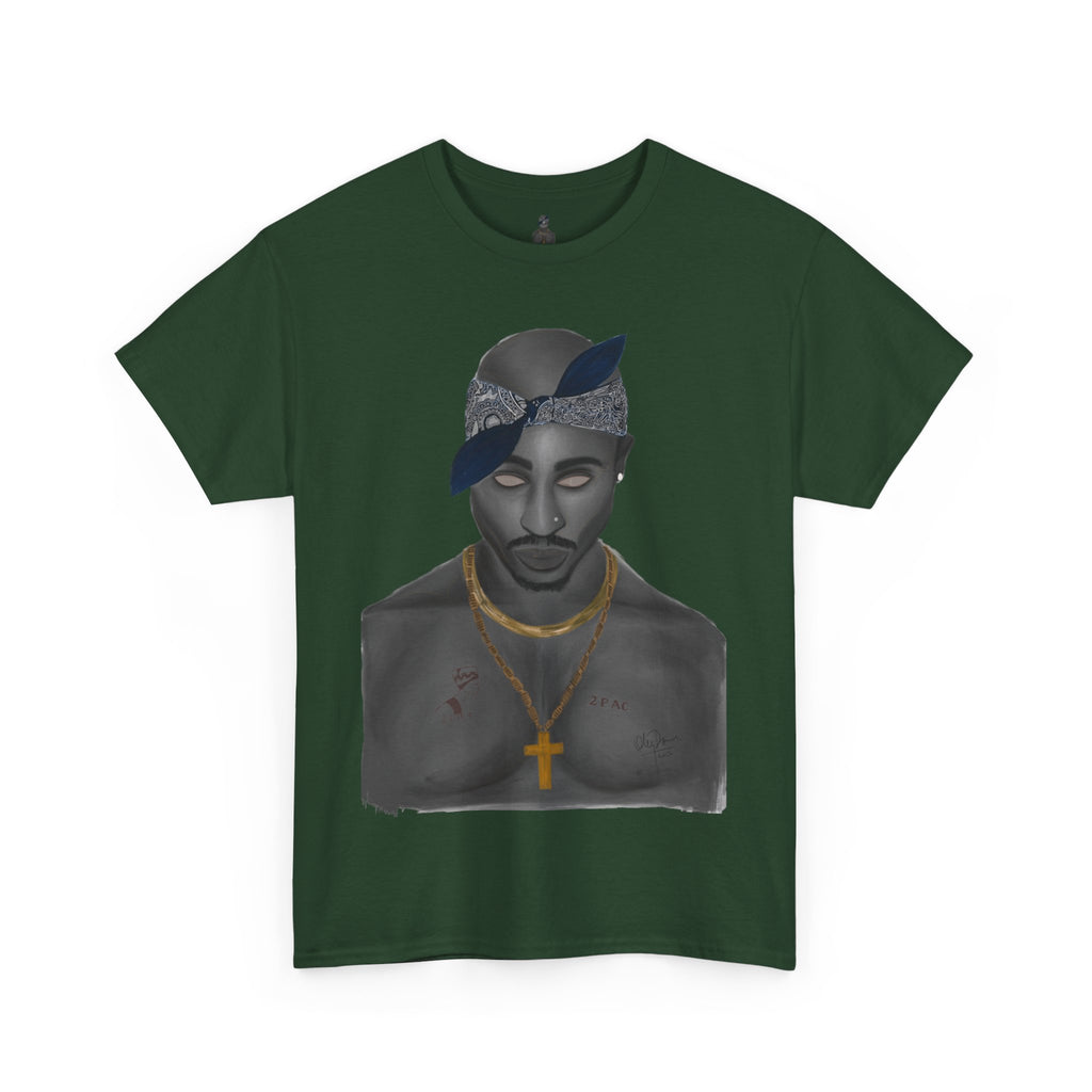 2 Pac T-shirt painted by Oleg Dave - HCWP 