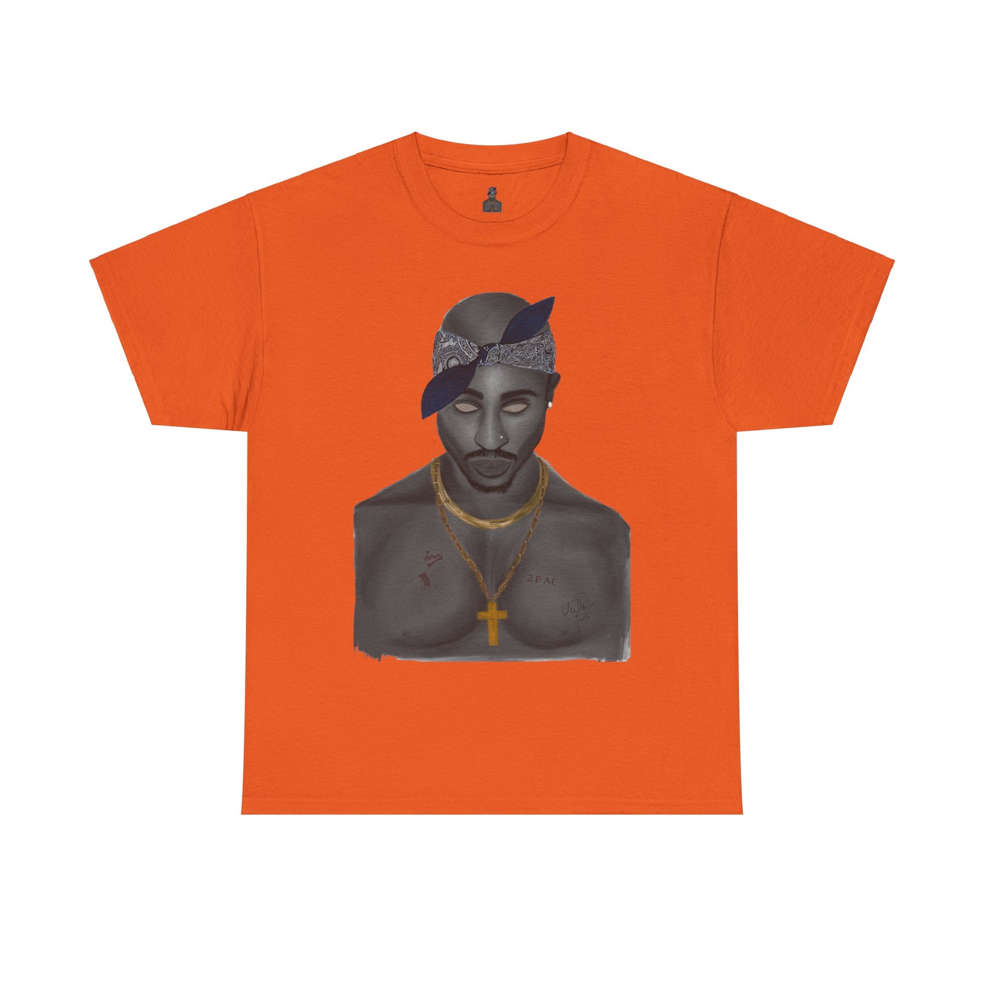 2 Pac T-shirt painted by Oleg Dave - HCWP