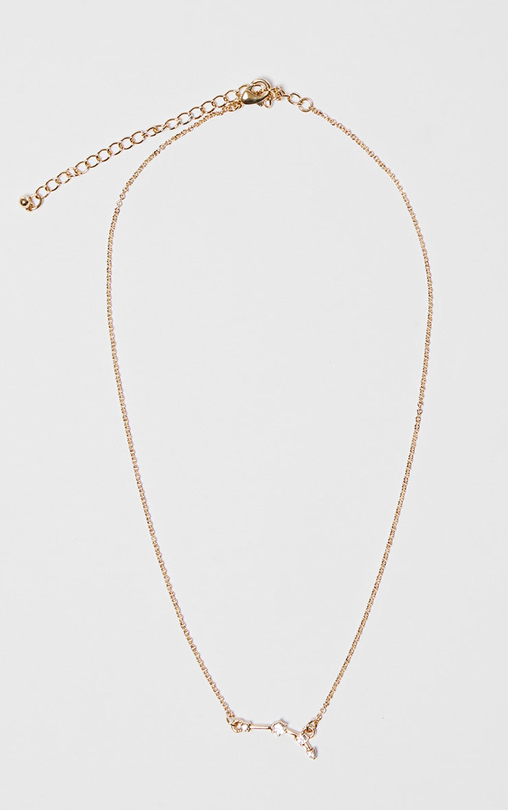 Gold Plated Pisces Celestial Necklace - HCWP 