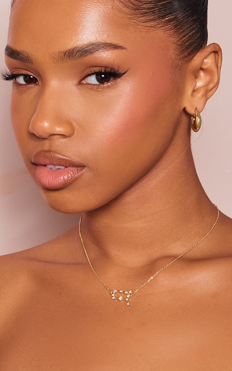 Gold Plated Capricorn Celestial Necklace - HCWP 