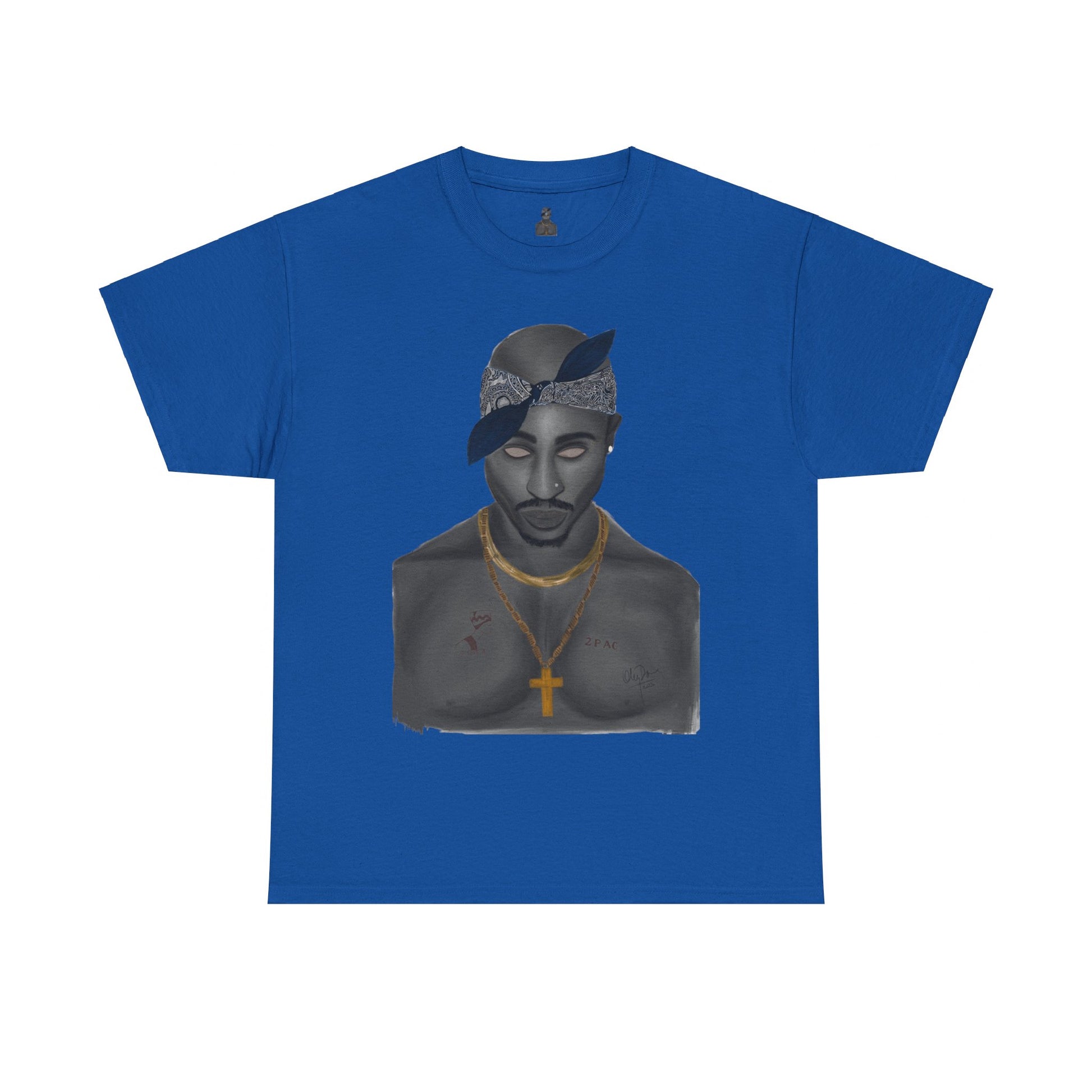 2 Pac T-shirt painted by Oleg Dave - HCWP