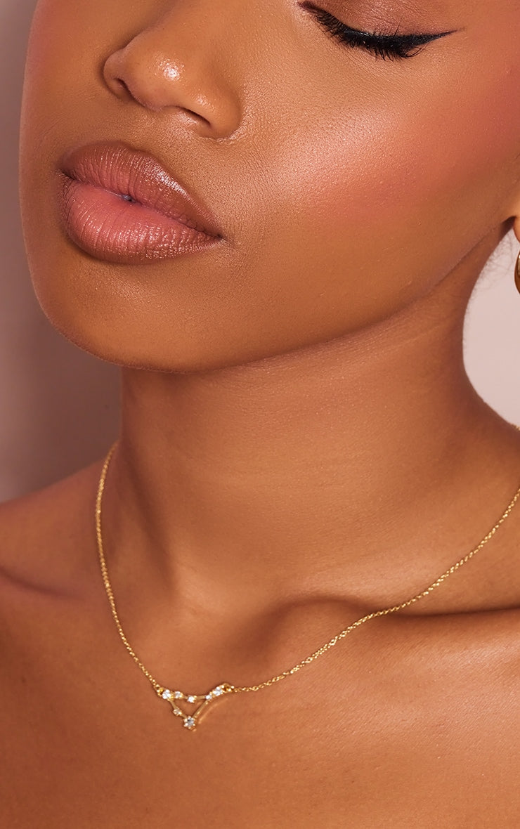 Gold Plated Leo Celestial Necklace - HCWP 