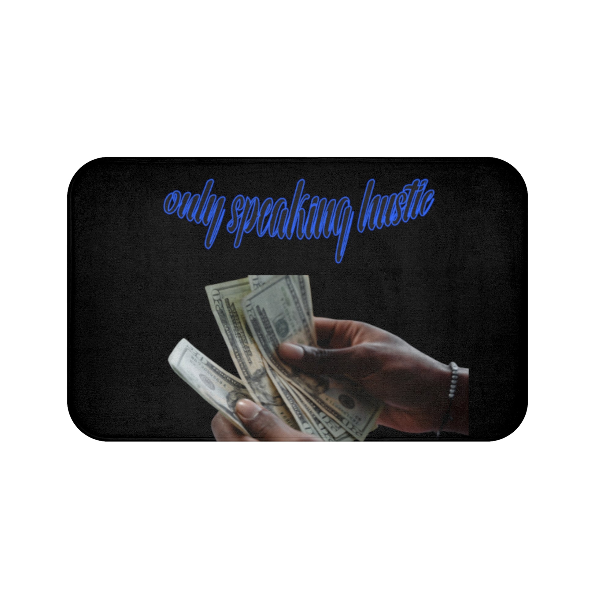 Only speaking Hustle Bath Mat - HCWP 